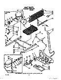 UNIT Diagram and Parts List for ET22DKXXW00  Whirlpool Refrigerator
