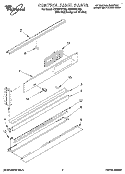 CONTROL PANEL Diagram and Parts List for RB760PXYB6  Whirlpool Wall Oven