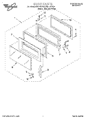 DOOR Diagram and Parts List for MH9115XBQ4  Whirlpool Microwave