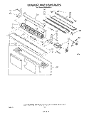 EXHAUST AND LIGHT Diagram and Parts List for MH6600XM2  Whirlpool Microwave