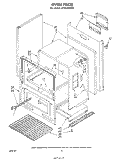OVEN Diagram and Parts List for SF313PEPT0  Whirlpool Range