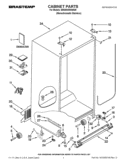 CABINET PARTS Diagram and Parts List for BRS80ARANA00  Whirlpool Refrigerator