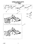 WIRING HARNESS Diagram and Parts List for KEBI241YWH1  KitchenAid Wall Oven