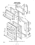 DOOR Diagram and Parts List for EHT201ZKWR3  Whirlpool Refrigerator