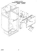 LINER Diagram and Parts List for 3ET18DKXAW01  Whirlpool Refrigerator