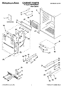 CABINET PARTS Diagram and Parts List for KBCO24RSBX01  KitchenAid Wine and Beverage Cooler