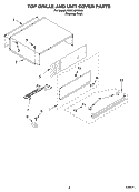 Part Location Diagram of 2257412S Whirlpool GRILL-UPPR