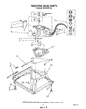 MACHINE BASE Diagram and Parts List for 4LA9300XTW0  Whirlpool Washer