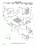 UNIT PARTS Diagram and Parts List for WSF26D4EXA00  Whirlpool Refrigerator