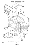 CABINET AND STIRRER Diagram and Parts List for RM975PXLW0  Whirlpool Microwave Oven Combo