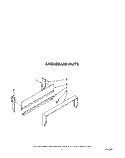BACKGUARD Diagram and Parts List for SF0100ERW5  Whirlpool Range