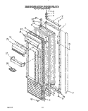 REFRIGERATOR DOOR Diagram and Parts List for KSSS48DWX02  KitchenAid Refrigerator
