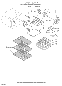 OVEN Diagram and Parts List for KERC607EWH1  KitchenAid Range