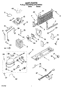 UNIT PARTS Diagram and Parts List for ET8AHMXRQ00  Whirlpool Refrigerator