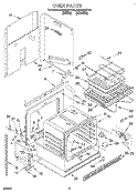 OVEN, LITERATURE Diagram and Parts List for RS6105XYN6  Whirlpool Range