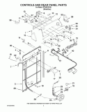 CONTROLS AND REAR PANEL PARTS Diagram and Parts List for WTW5510VQ0  Whirlpool Washer