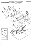 SECTION Diagram and Parts List for KEYE770BWH1  KitchenAid Dryer