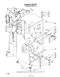 CABINET Diagram and Parts List for ET18ZKXTM02  Whirlpool Refrigerator
