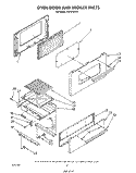 OVEN DOOR AND BROILER Diagram and Parts List for FGP310VL1  Whirlpool Range