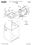 TOP AND CABINET PARTS Diagram and Parts List for IJ46001  Inglis Washer