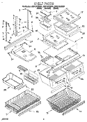 SHELF, LIT/OPTIONAL Diagram and Parts List for EB21DKXDB01  Whirlpool Refrigerator