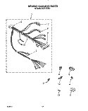 WIRING HARNESS Diagram and Parts List for CA2751XWW1  Whirlpool Washer