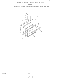 OVEN DOOR Diagram and Parts List for F5257W0  Roper Range