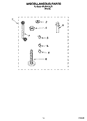 MISCELLANEOUS  PARTS, OPTIONAL PARTS (NOT INCLUDED) Diagram and Parts List for 8TLSR6132LT0  Whirlpool Washer