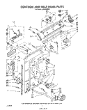 CONTROLS AND REAR PANEL Diagram and Parts List for LA5530XSW0  Whirlpool Washer