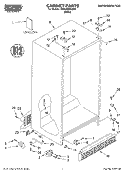 CABINET, LITERATURE Diagram and Parts List for RS22AQXKQ00  Roper Refrigerator