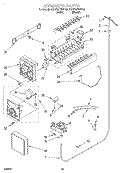 ICE MAKER, OPTIONAL Diagram and Parts List for KSRE25FHBT00  KitchenAid Refrigerator