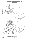 OVEN DOOR AND BROILER Diagram and Parts List for SF3007SRW1  Whirlpool Range