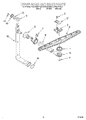 UPPER WASH AND RINSE Diagram and Parts List for KUDI24SEWH3  KitchenAid Dishwasher