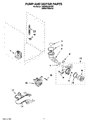 PUMP AND MOTOR PARTS, OPTIONAL PARTS (NOT INCLUDED) Diagram and Parts List for 7MGHW9400PW2  Whirlpool Washer