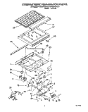 COMPARTMENT SEPARATOR Diagram and Parts List for KTRS25KAWH12  KitchenAid Refrigerator