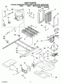 UNIT PARTS Diagram and Parts List for GS5SVAXVB00  Whirlpool Refrigerator