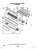 EXHAUST AND LIGHT Diagram and Parts List for MH6600XM1  Whirlpool Microwave