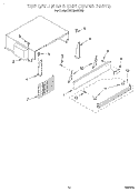 TOP GRILLE AND UNIT COVER Diagram and Parts List for KSSC36MFS05  KitchenAid Refrigerator