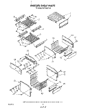 FREEZER SHELF Diagram and Parts List for KSRF42DTX10  KitchenAid Refrigerator