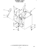CABINET Diagram and Parts List for LHA5600W2  Whirlpool Washer