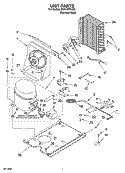 UNIT PARTS, OPTIONAL PARTS Diagram and Parts List for KUIA18NNJS8  KitchenAid Ice Maker