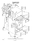 CABINET Diagram and Parts List for ET18MKXPWR0  Whirlpool Refrigerator