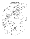 ICEMAKER PARTS, PARTS NOT ILLUSTRATED Diagram and Parts List for KSBS25FKBL02  KitchenAid Refrigerator