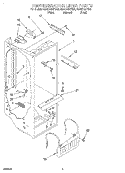 REFRIGERATOR LINER Diagram and Parts List for GD22DQXFB00  Whirlpool Refrigerator