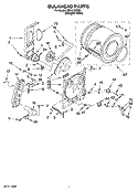 BULKHEAD PARTS, OPTIONAL PARTS (NOT INCLUDED) Diagram and Parts List for IGD4100SQ0  Inglis Dryer