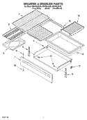 DRAWER & BROILER PARTS, MISCELLANEOUS PARTS Diagram and Parts List for GR460LXLB0  Whirlpool Range