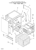 OVEN CHASSIS Diagram and Parts List for KESC300BAL5  KitchenAid Range