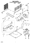 UNIT PARTS Diagram and Parts List for ET1FHMXMT00  Whirlpool Refrigerator