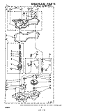 GEARCASE Diagram and Parts List for LA7800XMW0  Whirlpool Washer