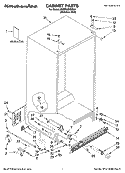 CABINET PARTS Diagram and Parts List for KSBP25INSS03  KitchenAid Refrigerator